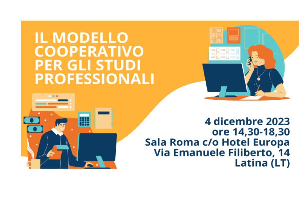 “IL MODELLO COOPERATIVO PER GLI STUDI PROFESSIONALI”